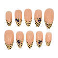 Blueberry Yellow French Tips