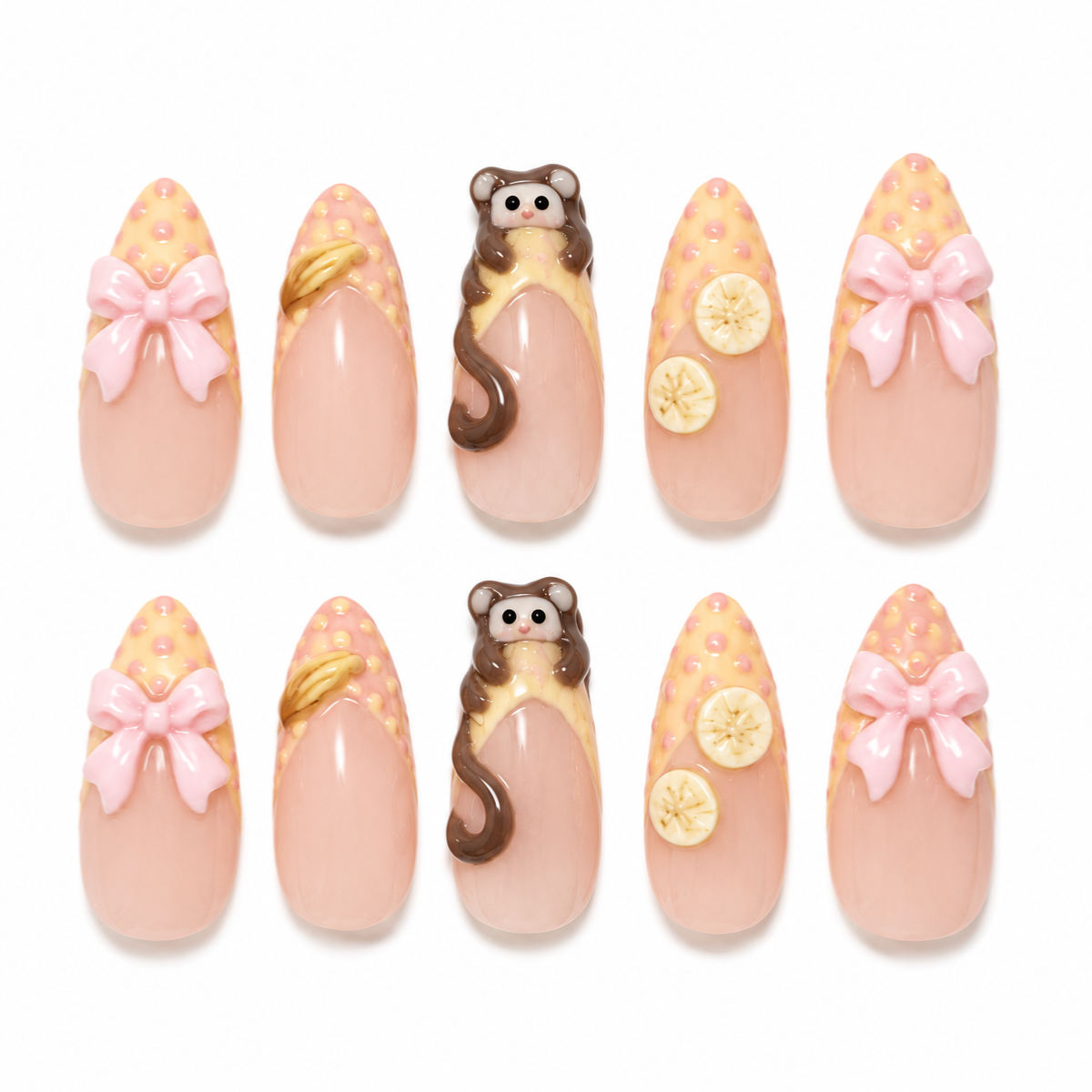Banana Split Nails